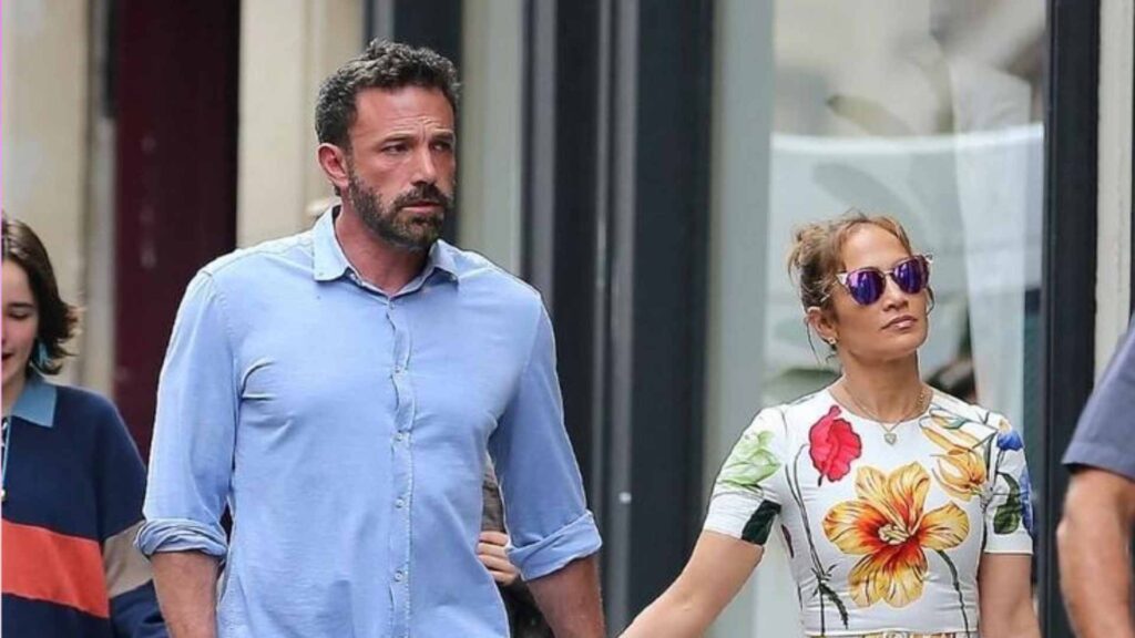 A picture of Jennifer Lopez and Ben Affleck