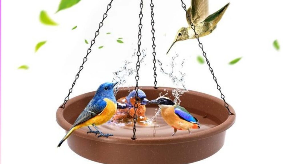 A picture of a bird bath