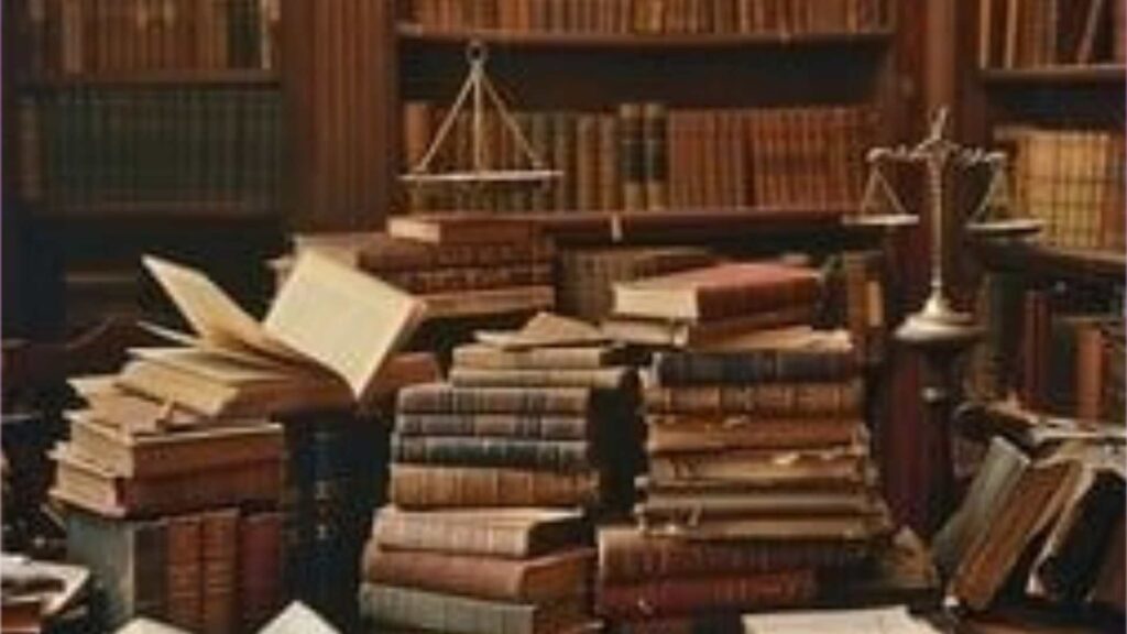 A picture of old books