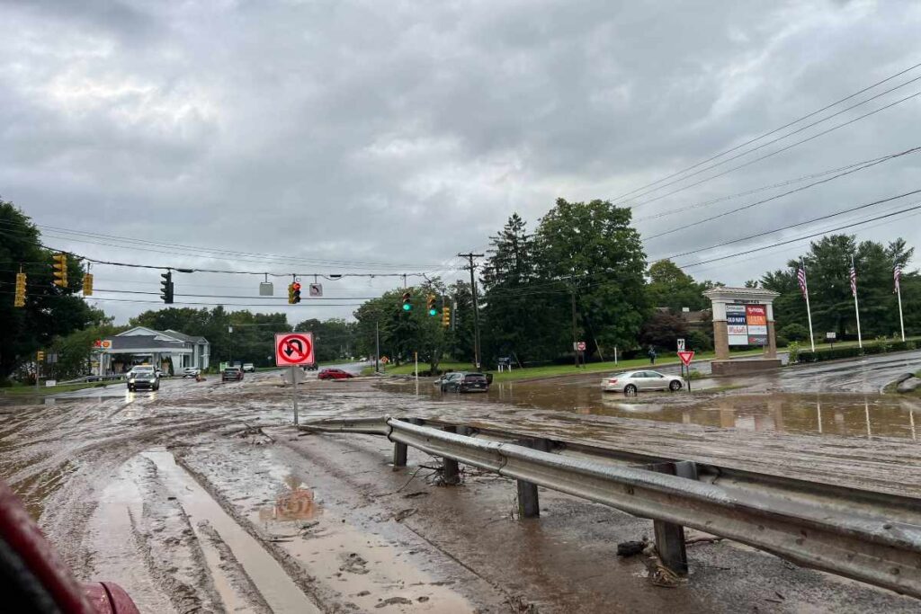 A picture of the Connecticut Flooding