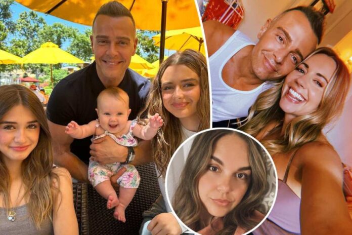 A collage of Joey Lawrence and his daughters, Samantha Cope and Melina Alves.