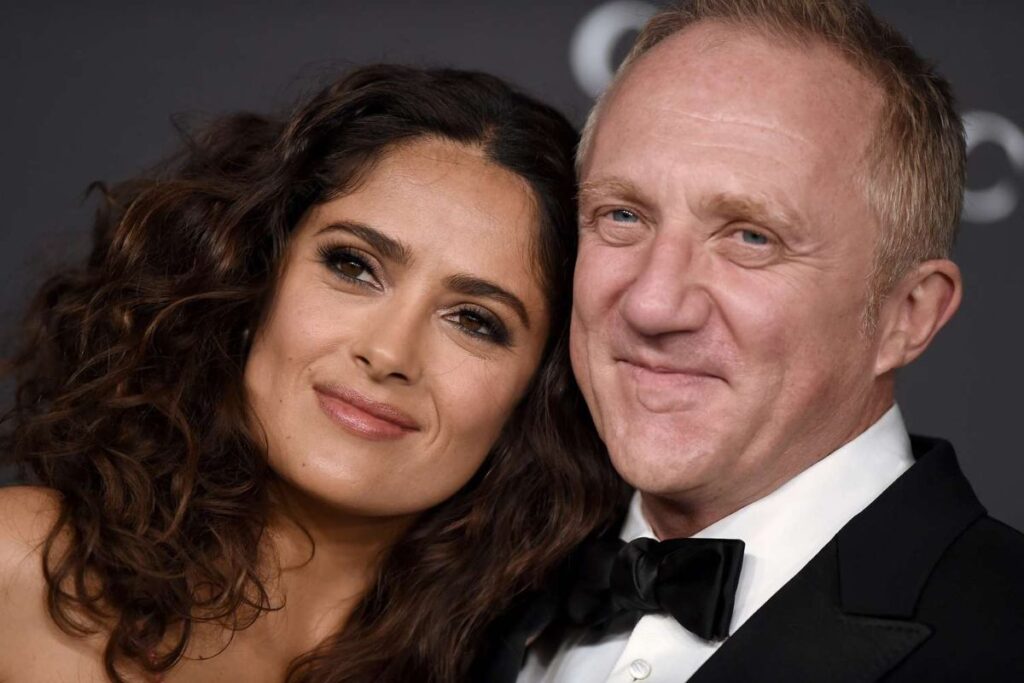 A picture of Salma Hayek and François-Henri Pinault