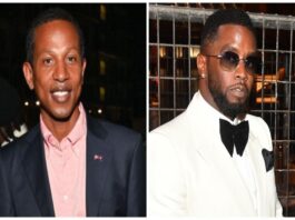 A collage of Shyne Barrow and Sean Combs