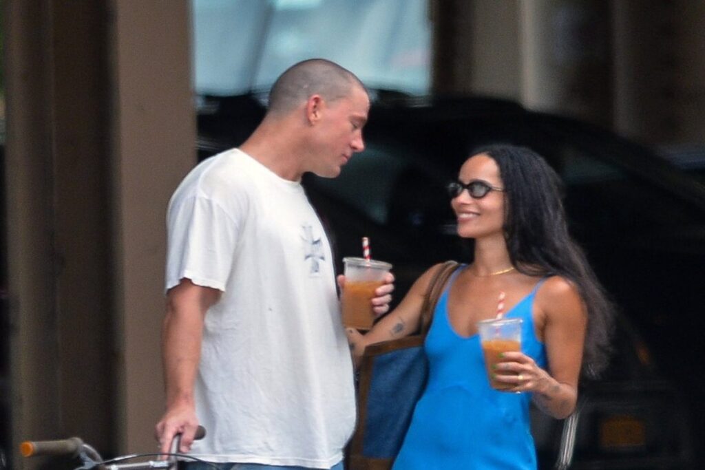 A picture of Zoë Kravitz and Channing Tatum