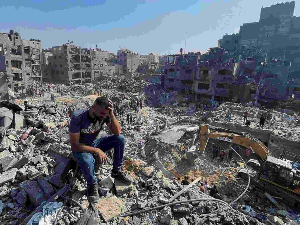 A picture of Gaza in ruins 