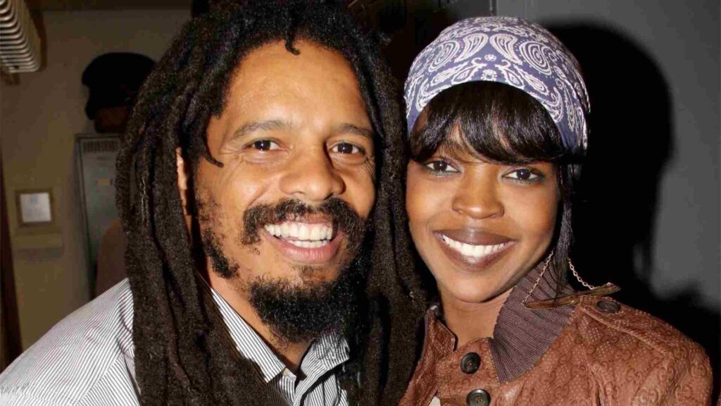 A picture of Lauryn and Rohan Marley