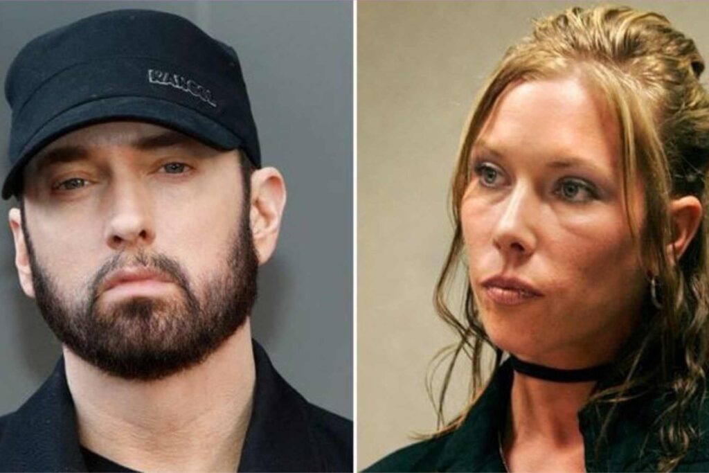 A picture of Eminem and Kim Scott