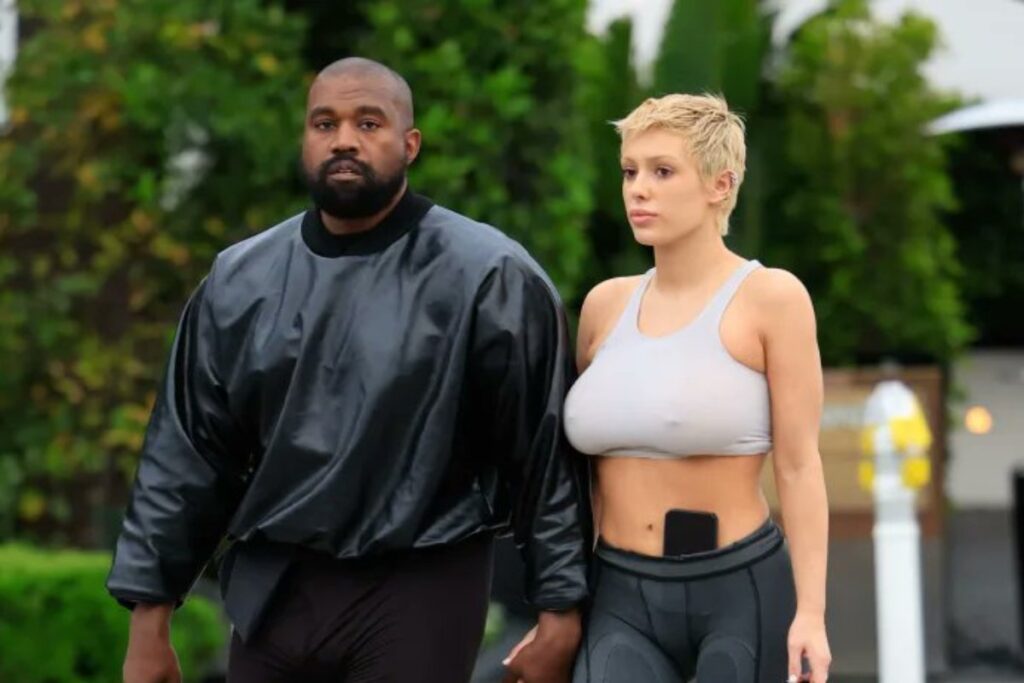 A picture of Bianca Censori and Kanye West