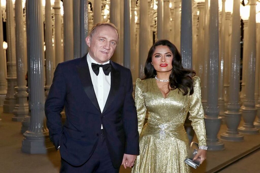 A picture of François-Henri Pinault and Salma Hayek