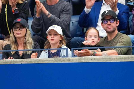 A picture of John Krasinski and family