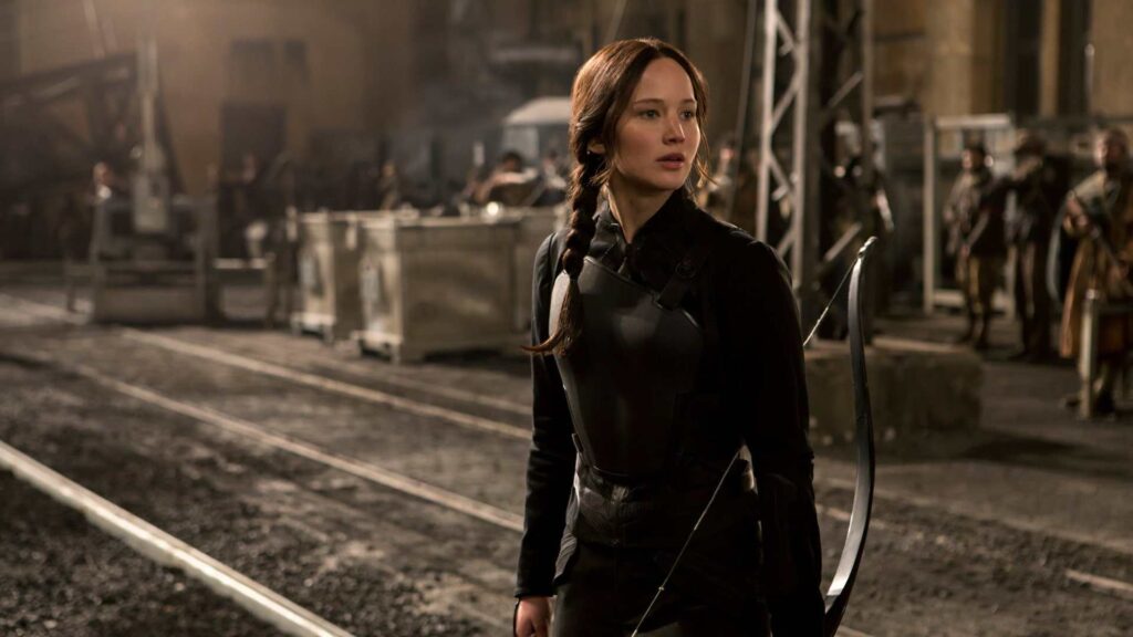 A picture of Jennifer Lawrence in Hunger Games movie