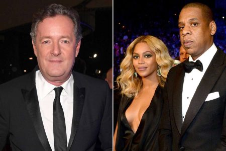 A picture of Piers Morgan v. Beyonce and Jay Z