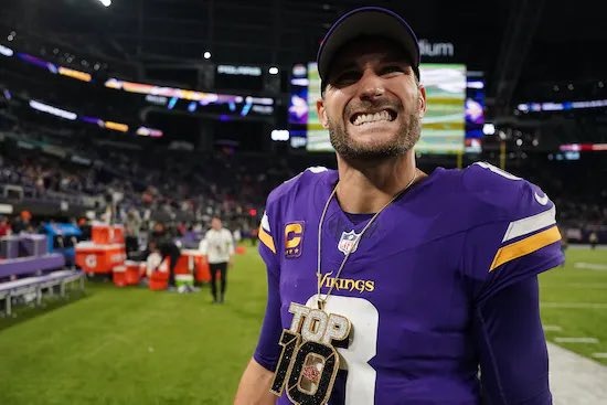 Kirk Cousins in NFL gear