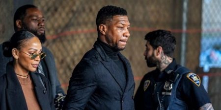 Jonathan Majors on the move with Meagan Good in tow