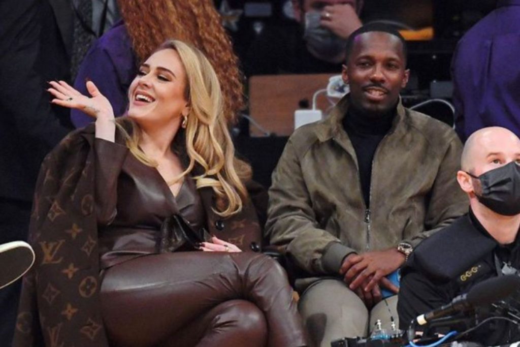 A picture of Adele and Rich Paul