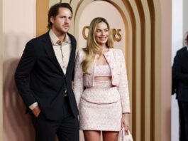 A picture of Margot Robbie and Tom Ackerley