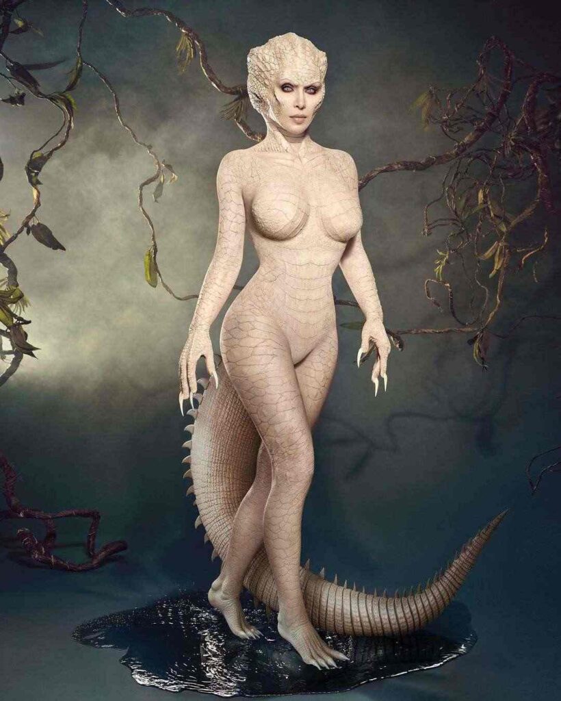 A picture of Kim Kardashian Halloween costume 2024