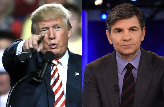 A Picture of Two Figures involved in the Donald Trump and George Stephanopoulos Lawsuit