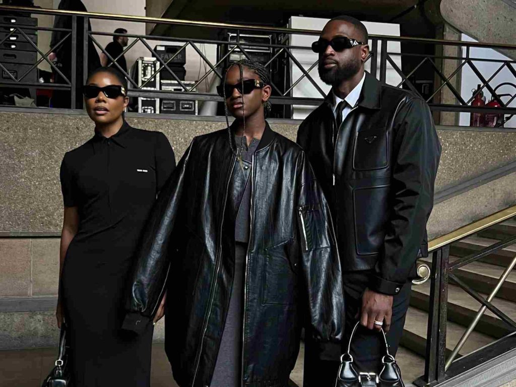 Dwyane Wade, Gabrielle Union and Zaya Wade