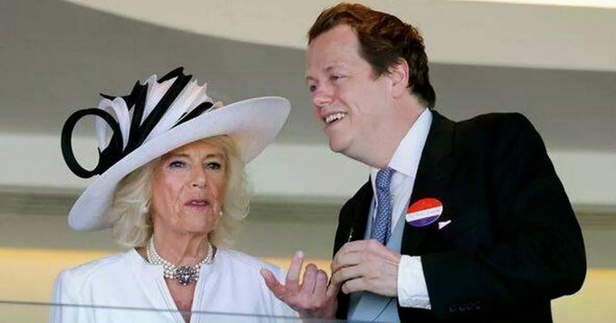 Queen Camilla with her son