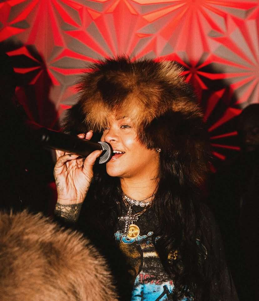 Rihanna at the Karaoke event in NYC