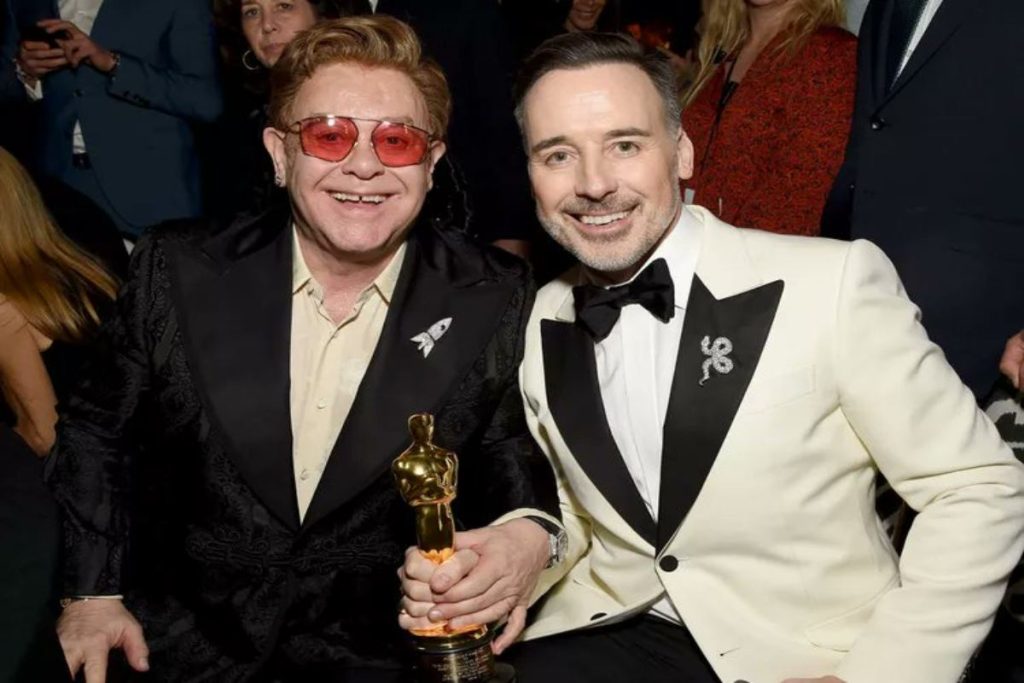 A picture of Elton John and David Furnish