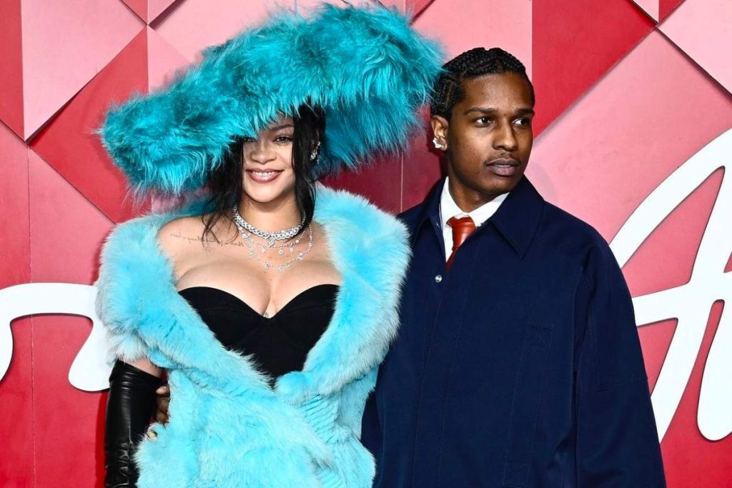 A picture of Rihanna and ASAP Rocky