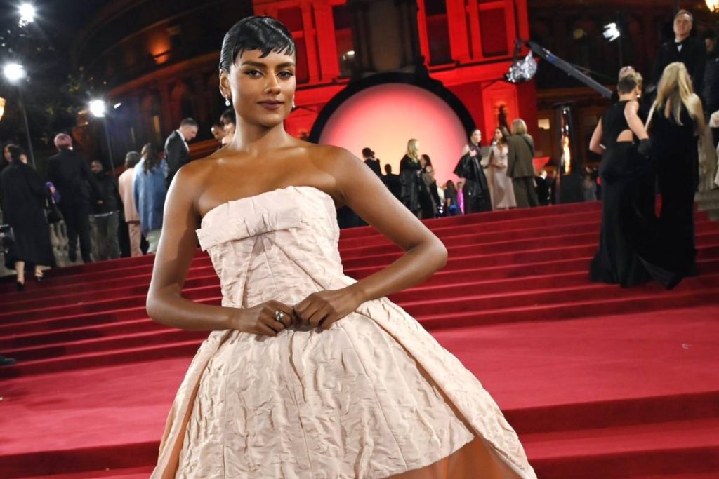 A picture of Simone Ashley at the 2024 British Fashion Awards