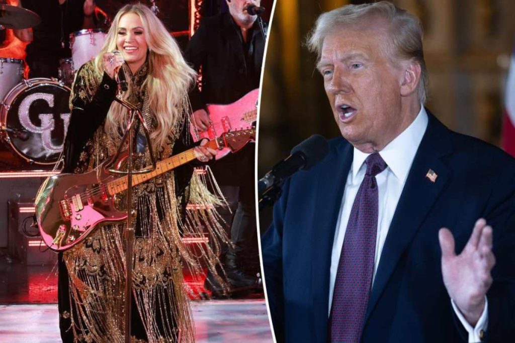 A Picture of Trump and Carrie Underwood Who Would Be Performing at the 2025 Trump Inauguration