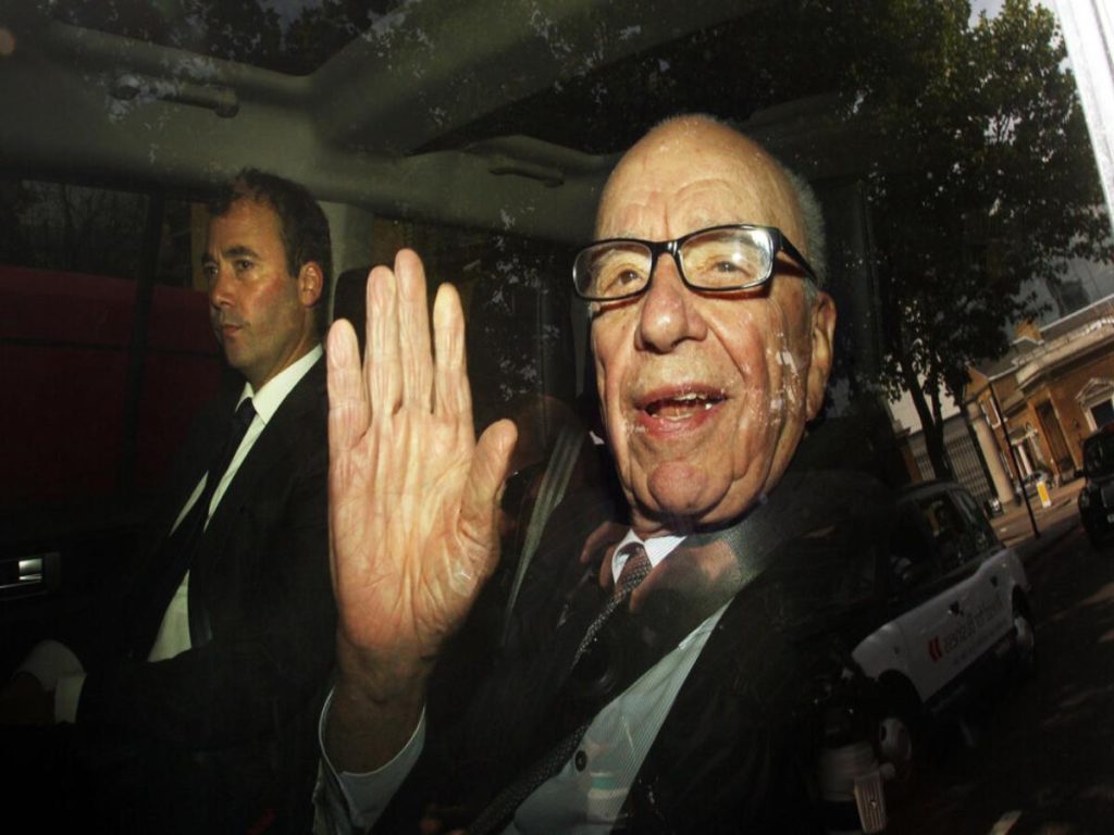 A Picture of Murdoch Who is Involved in the Prince Harry and Sun Publishers Case