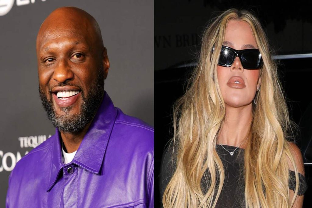 A Picture of Lamar Odom and Khloe Kardashian