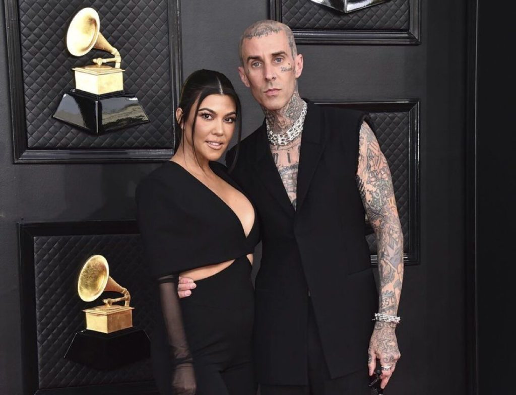 A Picture of Travis Barker and Kourtney Kardashian