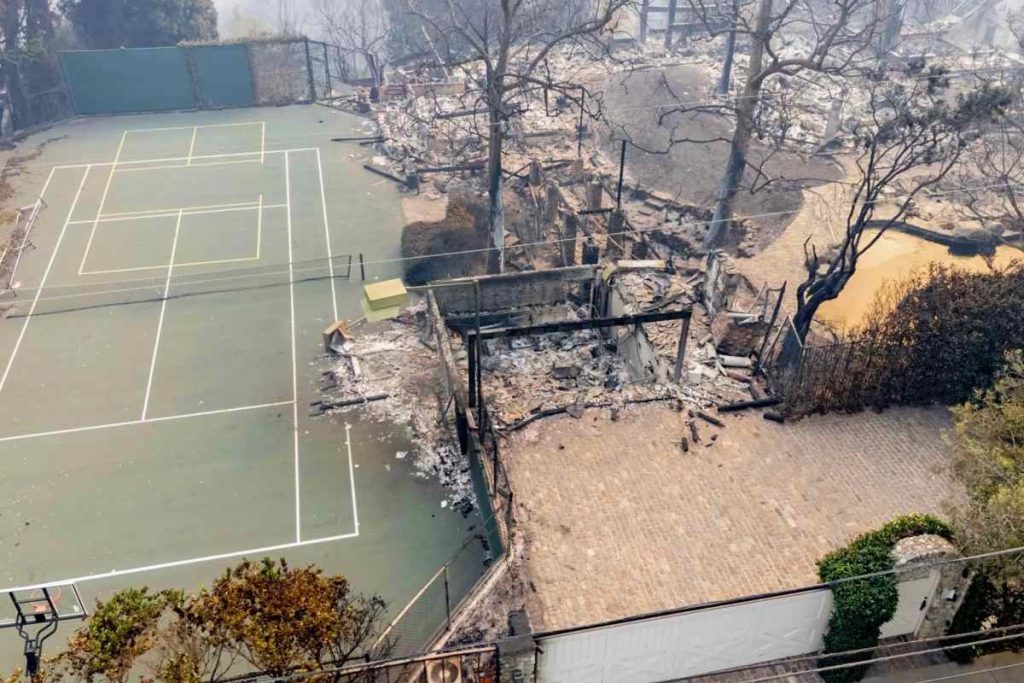 A Picture of Ruins of the Los Angeles Fire