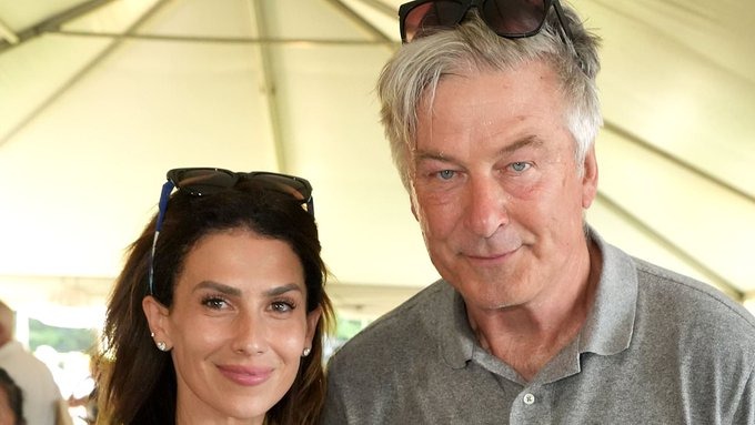 Alec Baldwin with his wife 