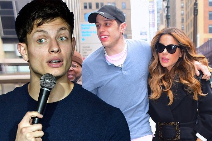 An image of Matt Rife superimposed over one of Beckinsale with Davidson