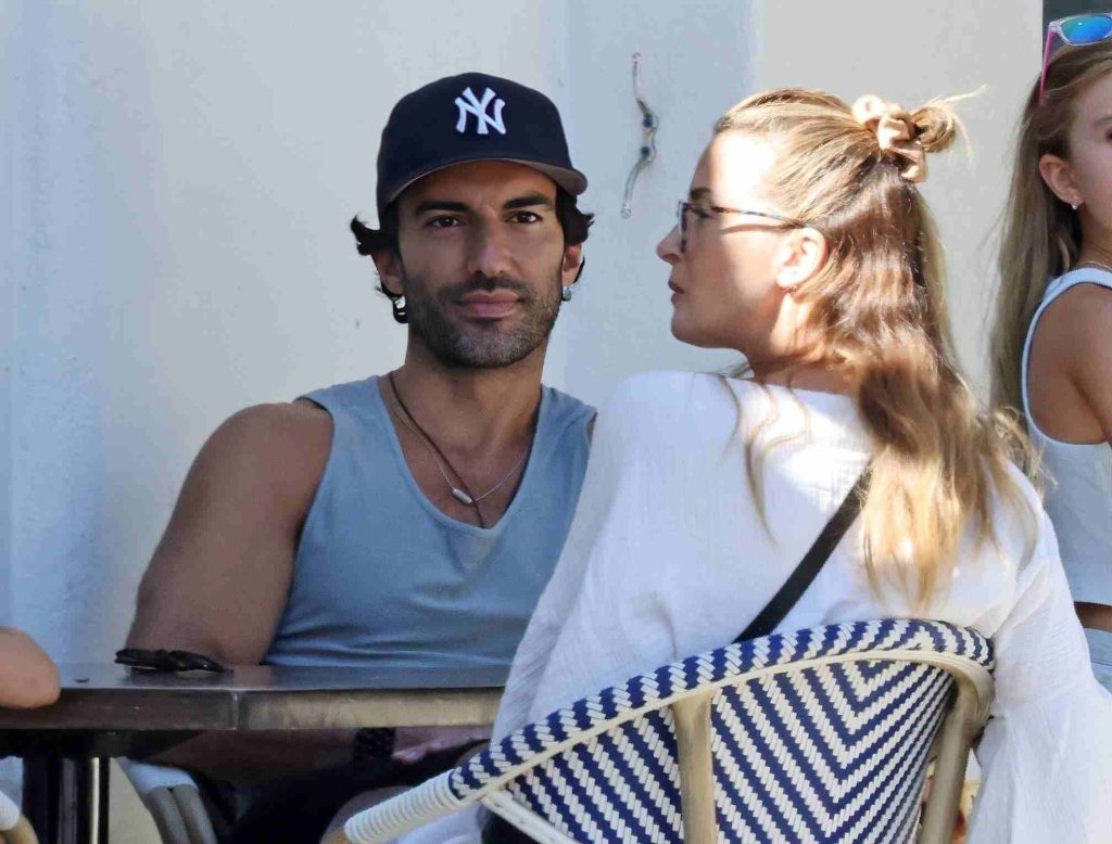 Justin Baldoni and his wife pictured outdoors