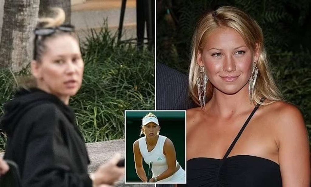 a collage of pictures of Anna Kournikova