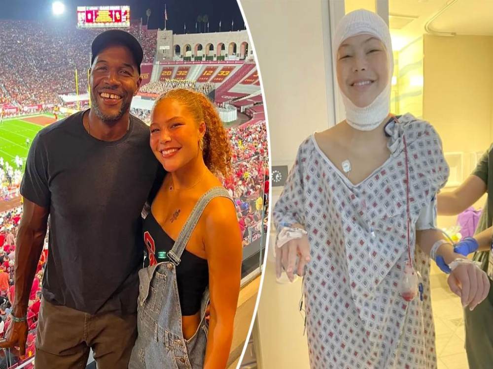 A Picture of Michael Strahan and Daughter