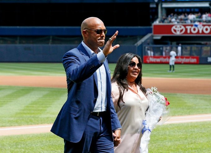 Mariano Rivera and his wife