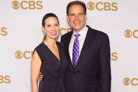 A picture of Jim Nantz and Courtney Richards