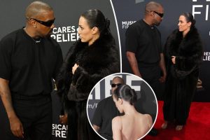 A Picture of Kanye West and Bianca Censori