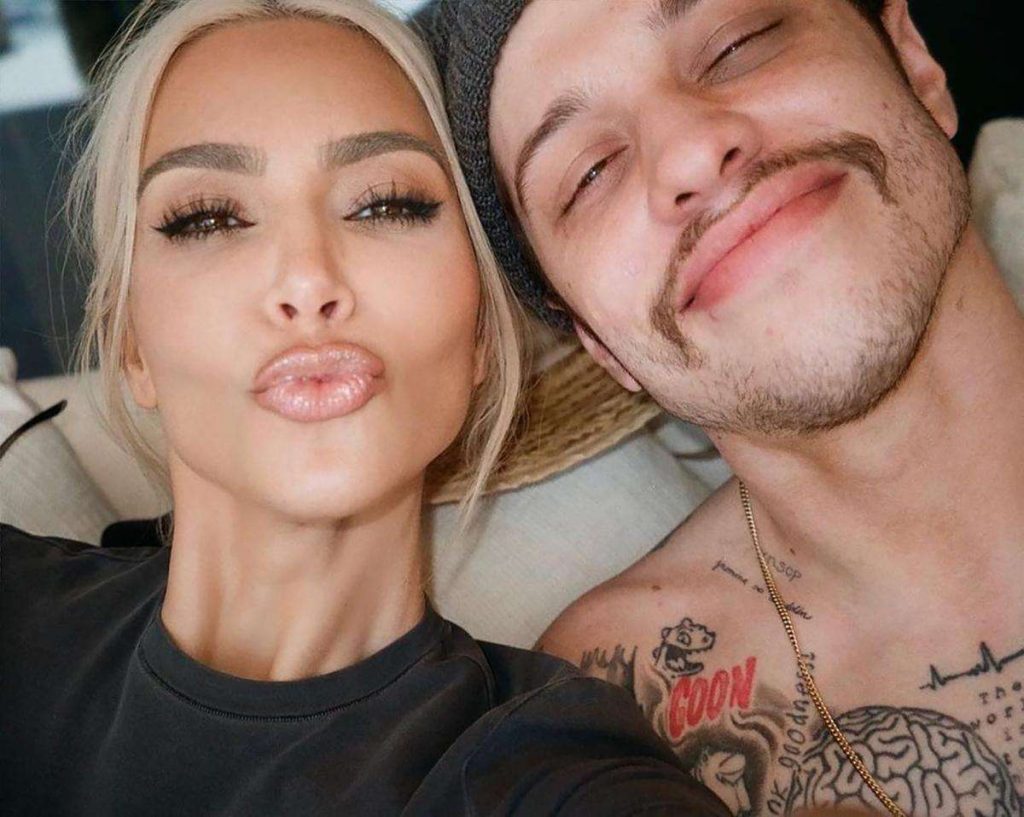 A Picture of Pete Davidson and Kim Kardashian