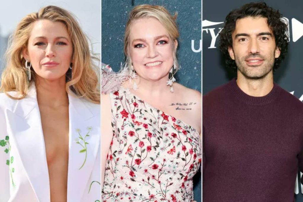 A Picture of Blake Lively, Colleen Hoover, and Justin Baldoni