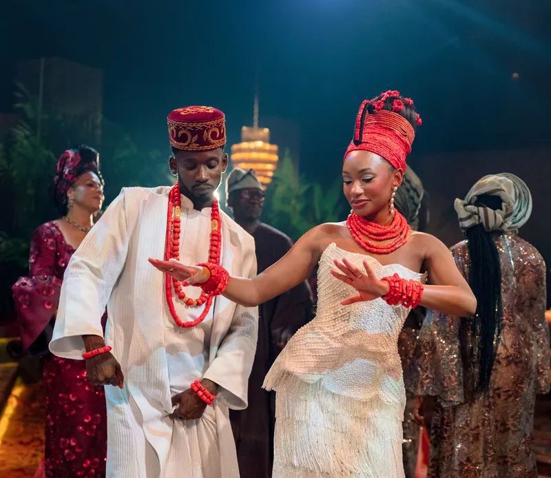 image of Mr Eazi & Temi Otedola wedding